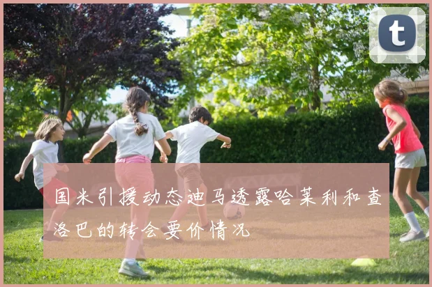 国米引援动态迪马透露哈莱利和查洛巴的转会要价情况